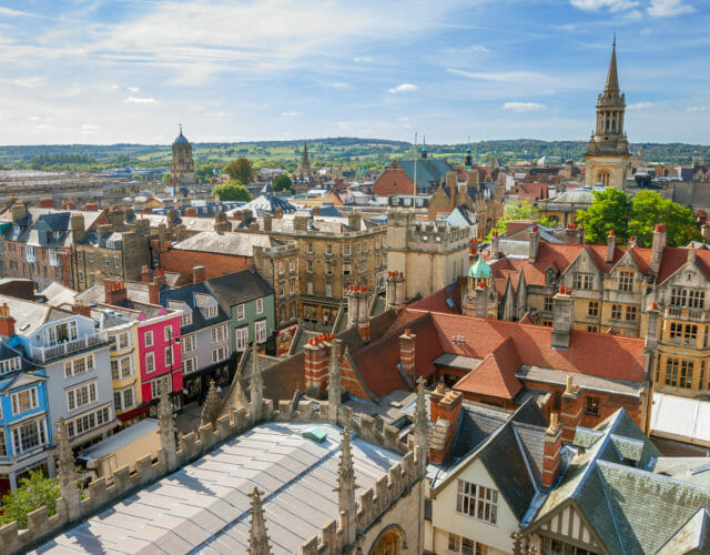 Cityscape of Oxford. England, Europe
