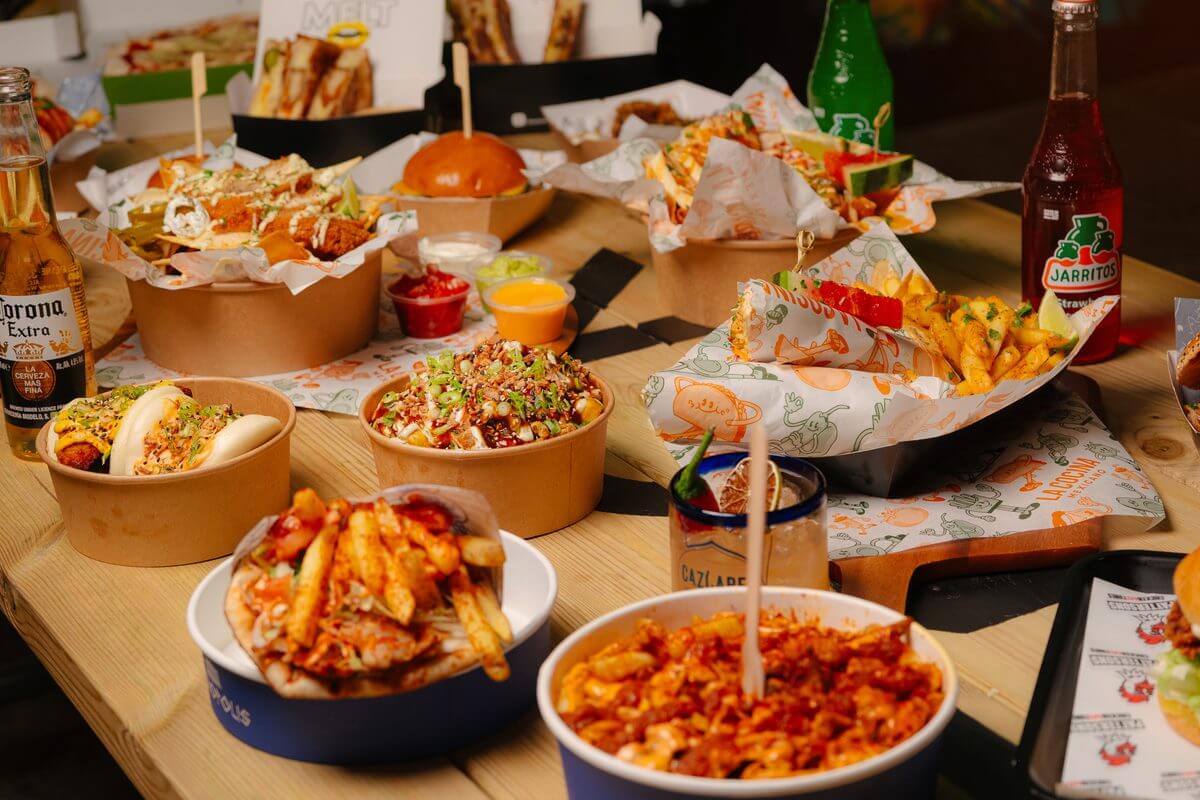 Stack Food on Table